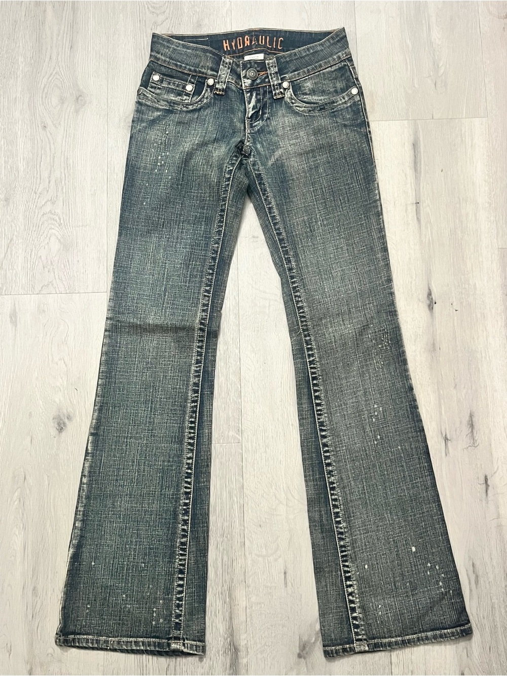 Hydraulic Women’s Washed Black Flare Jeans